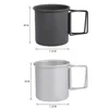 300ml aluminium alloy Tea Cups Camping Mug Titanium Tumblers Portable Travel Coffee Mug Cup Camping/Travel/Home Use by sea