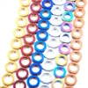 Wojiaer natuurlijke hematietmaterialen ronde ring spacer losse kralen 12 mm metalen kleur voor hangers sieraden maken BL306