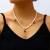 Pendentif Colliers Creative Mode Bijoux Simple Imitation Perle Collier Ins Net Rouge Avec Petite Cerise Dames BanquetPendentif