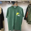 T Designer Rhude Shirt Mężczyźni kobiety swobodne wysokiej jakości bawełniane koszulki japońskie koszulki rhude szara zielona wysokiej jakości 001