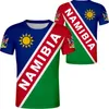 NAMIBIA T Shirt Name Number Nam T-shirt Po Clothing Print Text Free Custom Made Not Fade Not Cracked Tshirt Jersey Short 220609