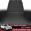 1pc Auto Styling Benutzerdefinierte Hinten Stamm Matte Für Toyota CHR AX10 2017-Präsentieren Leder Wasserdichte Auto Cargo-Liner pad Auto Zubehör