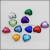 Shoe Parts Accessories JIBITZ Shoes Crystal Heart Stones CLOG Charms Hearts For Pirate Treasures Assorted Colors Plastic Gem