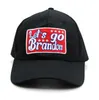 Lets Go Brandon FJB Slogan Baseball Cap Four Seasons Outdoor Sun Cap Cotton Snapback Women M￤n broderade pappa Hat DD882