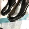 Lüks siyah deri martin botlar bayanlar tasarımcısı motosiklet botları lake kemer kasa boyutu 3540