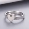 Märke ringar för kvinna man hjärta ring emalj designer unisex ringar circlet mode smycken med låda