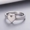 Pierścienie marki dla kobiety mężczyzny Pierścień Heart Pierścień Emalia Unisex Pierścień Kołrową Modną Biżuterię z Box285L