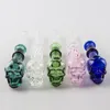 ChinaFairPrice Y190 Skall Reting Pipe Cirka 5,5 tum Skull Bowl Half Colored Oil Rig Glass Pipes