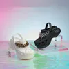 Zomer mode dames slippers tuinschoenen wiggen strand sandalen hakken meisjes slippers platform ketting klompen voor vrouwen schoen 220526