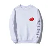 Anime Akatsuki Cloud Symbole drukuj mężczyźni bluzy bluza streetwear swobodny crewneck pullover kobiety