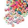 100pcs diy rooulde bead for Jewelry Bracelets Necklace Making Accessiroes Crafts Polymer Clay Fruit Flower Beads Animal Beads