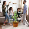 Danse Cactus 120 Chanson Haut-Parleur Parler Usb Batterie Voix Répéter En Peluche Cactus Danseur Jouet Parler Peluche Jouets En Peluche Pour Enfants Cadeau 220707