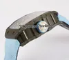 Pablo Donough TPT Gesmede Skelet Dial Automatic Mens Horloge Koolstofvezel Titanium Case Blue Inner en Nylon Sapphire Horloges Super Edition Puretime01 5301G7