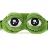 3D Triste Grenouille Masque De Sommeil Naturel Sommeil Visière Couverture Ombre Patch Pour Les Yeux Femmes Hommes Doux Portable Bandeau Voyage Eyepatch