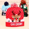 توصيل يومين !!! LED Funny Christmas Hat Novelty Light-Up Colorfull Synglish Beanie Cap Knusted Xmas Party FY4946 EE