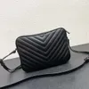 Designer väskor mode lou quiltade läder kameraväska klassiska tofs kvinnor en axel crossbody plånbok