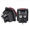 Switch OFF 12V 220V 16A/250V Heavy Duty 4 Pin DPST IP67 Sealed Waterproof T85 Auto Boat Marine Toggle Rocker With LEDSwitch