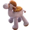 25CM Simulation Animal Toy Plush Stuffed Camel Doll Home Decoration Props Ornaments Collectible Boys Girls Gifts LA484