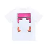 2023 T-shirt da uomo Off T-shirt Fashion Brand Designer Cross magliette Gradient Dissolve Arrow Stampa maniche corte T-shirt estive Bianco