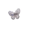 Moda transparente lado clipe borboleta garra garra meninas doces braçadeiras sólidas barrettes mulheres acessórios de cabelo