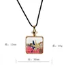 Pendentif Colliers Dernière Conception Verre Transparent Coeur Femmes Collier Fleur Sèche Luminous StonePendant