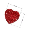 Diamond Fridge Magnets الإبداعي قلب ملصق مغناطيسي ملصق ديكور المنزل 9 ألوان