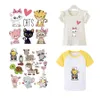 Notions Iron on Cute Animal Patches Set for Kids Clothing DIY T Shirt Hoodies Applique Vinyl Unicorn Heat Transfer Clothes Stickers Costume Accessories Washable