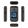 オリジナルUniwa V909Tフリップ携帯電話4Gフルバンド機能携帯電話MTKクアッドコアデュアルスクリーンWiFi Bluetooth Clamshell Mobilephone