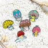 Customized Brooch Mushroom Custom Enamel Pin Cute Badge Boy Girls Clothing Jewelry Guitar Dance Bulk Charms Hard Enamel Brooches 1102 D3