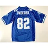 Nikivip Charlie Tweeder #82 West Canaan Coyotes Movie Men's Football Jersey Shirts All Stitched Blue S-3XL Vintage