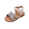 2022 Summer New Kids Sandals 여자 공주 달콤한 세련