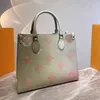 Женщины роскоши дизайнеры сумки Totes Bags Top Quality Onthego Sidgag Gradient Shouder Crossbody Bag Подличные кожа