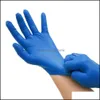 100 -stcs handschoenen wegwerp nitril poeder Food Grade latex professional voor Healare Handling werk druppel levering 2021 keukenbenodigdheden keuken