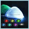 Party Masks Festive Supplies Home Garden Fashion Glowing Mask 7 Colors Luminous Led Face For Halloween Festival Masquerade Rave Drop Deliv
