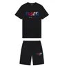 T-shirt e pantaloncini da uomo estivi Tuta sportiva stampata 2 pezzi Set Top in cotone a maniche corte Pantaloni sportivi da jogging Abiti maschili 220609