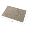 PVC Placemats Woven Vinyl Table Mats Heat-Resistant Stain Resistant Anti-Skid Washable Kitchen Decorations