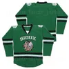 Ross The BOSS Rhea College 3 ST Johns Shamrocks Jersey Hombres Película Equipo de hockey sobre hielo Color negro Verde Visitante Blanco Todo cosido Universidad Transpirable Calidad superior en oferta