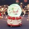 Claus Ball Snow Christmas Santa Water Lights Toys Music Gifts Box Crystal of Kids Cxspp