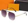 Hommes conduite lunettes de soleil mode métal dames unisexe lunettes de soleil grand cadre Design de luxe Protection UV lunettes