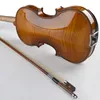 Ny modeprofessionell fiol 4/4 Spruce Veneer Tiger Grain Maple Violin Music Instrument med Box