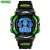 cwp SMAEL enfants montres garçons montres à Quartz étudiant Sport 50 M étanche réveil 0508 enfants LED numérique A2