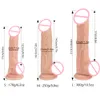 실리콘 딜도 여성 피부 피부 느낌의 현실적인 거대한 음경 흡입 컵 여성 큰 딜도 자위기 섹시한 장난감 성인 18 상점