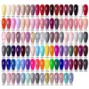 NXY Gel per unghie 6 pezzi Set di smalti per manicure Nails Art Design Pink Glitter Color Varnish Soak Off Semi Permanent Uv lak Kit 0328