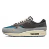 Nike Air Max Airmax 1 1s Travis Scott Nik Zapatos para correr para mujer para hombre Kiss of Death CHA Sean Wotherspoon Bacon UNC Bred OG Anniversary Sports Sneakers Trainers