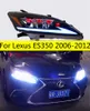 2 adet Araba Kafa Işıkları Lexus ES350 2006-2012 LED FARLAR ES240 ES300 DRL Sinyal LED ampul