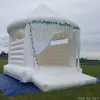 Durable Inflatable Wedding Bounce House Jumping Trampoline with Conical Roof for Wedding/ Party/Event Decoration Made in China