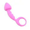 Massage Items 4 Colors Silicone Anal Beads Plug Vagina Massage Anal Balls Butt Plug Sex Toys for Woman Men for Beginner Sex Erotic Products