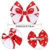 Boutique Handmade Kolorowe stałe wstążki Grosgrain Hair Bow z klipsami Grosgrain Hair Bow z klipami dla dzieci Akcesoria do włosów AA220323