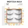 3 pair Natural long Faux 3d Mink Eyelashes Wispy Short fake eyelashes Extension Makeup