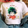 Anime giapponese My Hero Academia T Shirt Donna Kawaii Midoriya Izuku Deku Boku No Graphic Tees Female